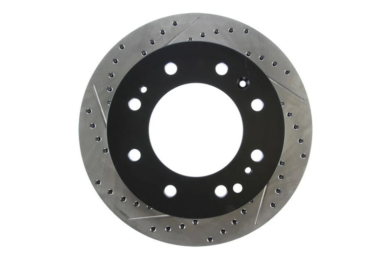StopTech 127.66077l Sport Slotted & Drilled Rear Rotor (Left) | 2011-2019 GM Silverado/Sierra 2500HD/3500HD