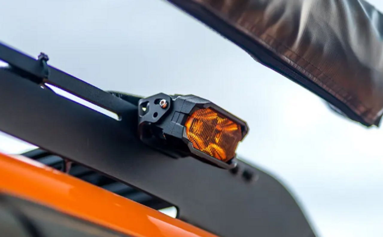 Morimoto BAF111 HXB Flood Beam 2Banger LED Pods - Yellow Pair | Universal