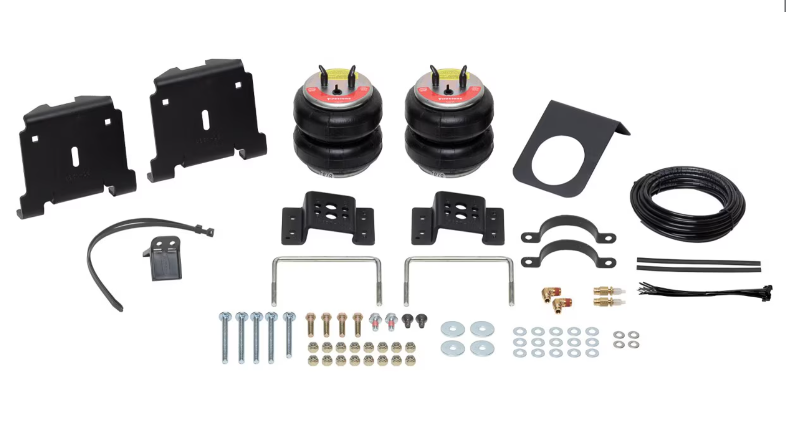 Firestone 2700 Rear RED Label Air Spring Kit | 2001-2010 GM Silverado/Sierra 2500HD/3500HD 2WD/4WD