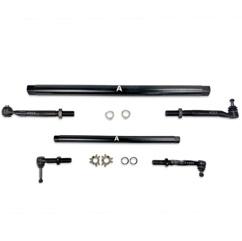 Apex KIT370-STL ProLock DOM Steel Tie Rod & Drag Link Assembly | 2005-2016 Ford F250/F350 Super Duty Powerstroke