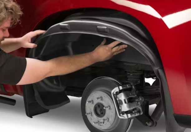 Rugged Liner WWGMC011HD Wheel Well Rear Inner Liner | 2011-2014 GM Sierra 2500HD/3500HD SRW w/o 5th Wheel Package