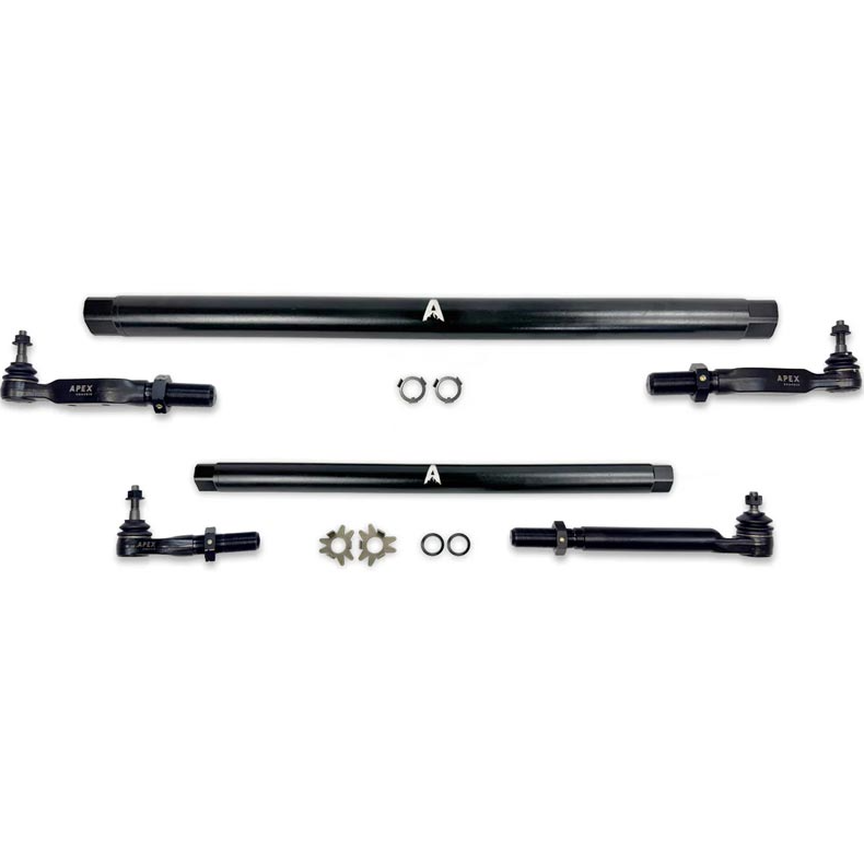 Apex KIT385-STL Heavy Duty ProLock DOM Steel Tie Rod & Drag Link Assembly | 2014-2024 RAM 2500/3500 6.7L Cummins