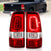 ANZO 311329 Chrome Red Bar Style LED Tail Lights | 2003-2006 GM Chevrolet Silverado 2500HD/3500HD
