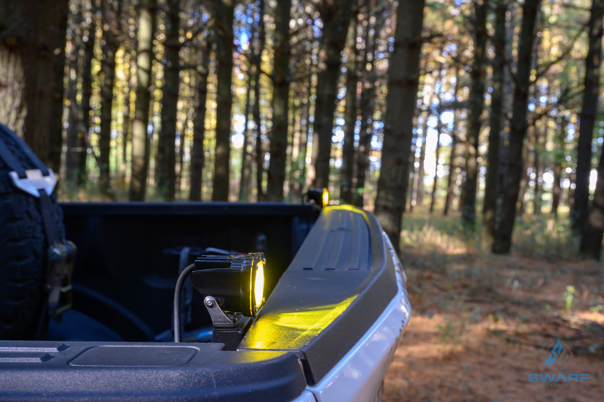 Baja Designs 380015 S1 Amber Wide Cornering LED Light with Mounting Bracket Single | Universal