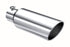 MBRP T5130 6 inch OD Angled Rolled End 4 inch Inlet 18 inch Length Exhaust Tip - T304 Stainless Steel | Universal