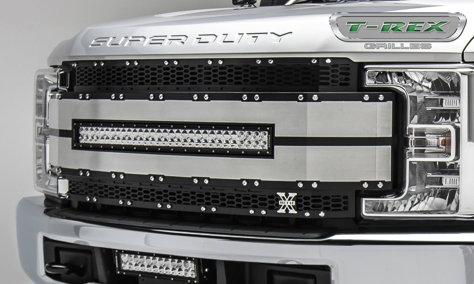 T-Rex 6315493 Torch AL Laser Mesh Grille | 2017-2019 Ford F250/F350