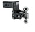 B&W TS30037B Black Tow & Stow 2x2-5/16 Dual Ball Hitch with 3 inch Shank, 5 inch Drop, 5.5 inch Rise | Universal