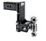 B&W TS30040B Black Tow & Stow 2x2-5/16 Dual Ball Hitch with 3 inch Shank, 7 inch Drop, 7.5 inch Rise | Universal