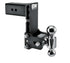 B&W TS30040B Black Tow & Stow 2x2-5/16 Dual Ball Hitch with 3 inch Shank, 7 inch Drop, 7.5 inch Rise | Universal