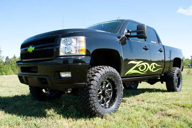 Zone Offroad C13F 5" inch Lift Kit with Fox Shocks (with Overload) | 2011-2019 GM Silverado/Sierra 2500HD/3500HD