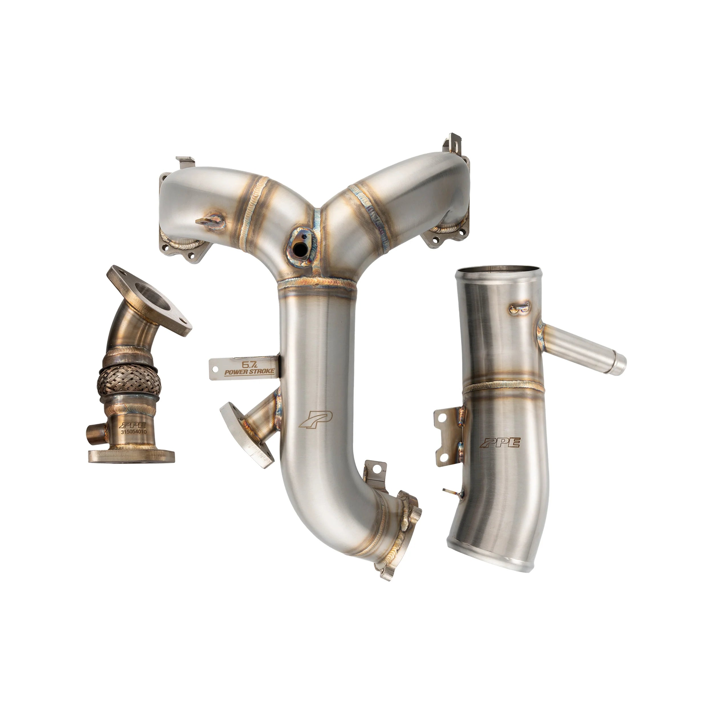 PPE 315053510 Zilla Intake Manifold and Turbo Inlet Kit (Brushed) | 2017-2019 Ford F250/F350 6.7L Powerstroke