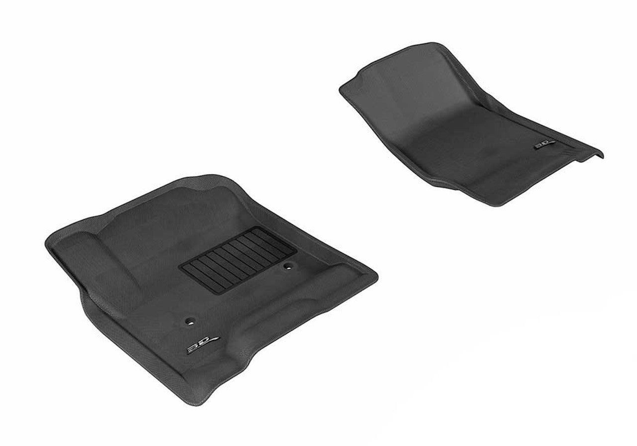 3DM L1CH03911509 Kagu Black Front Floor Mats | 2014-2017 GM Silverado/Sierra 1500/2500HD/3500HD