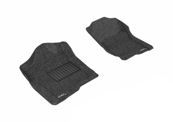 3DM L1CH04712209 Classic Black Front Floor Mats | 2007-2013 GM Silverado/Sierra 1500/2500HD/3500HD