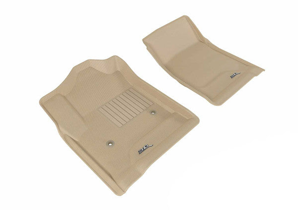 3DM L1CH05611502 Kagu Tan Front Floor Mats | 2014-2017 GM Silverado/Sierra 1500/2500HD/3500HD