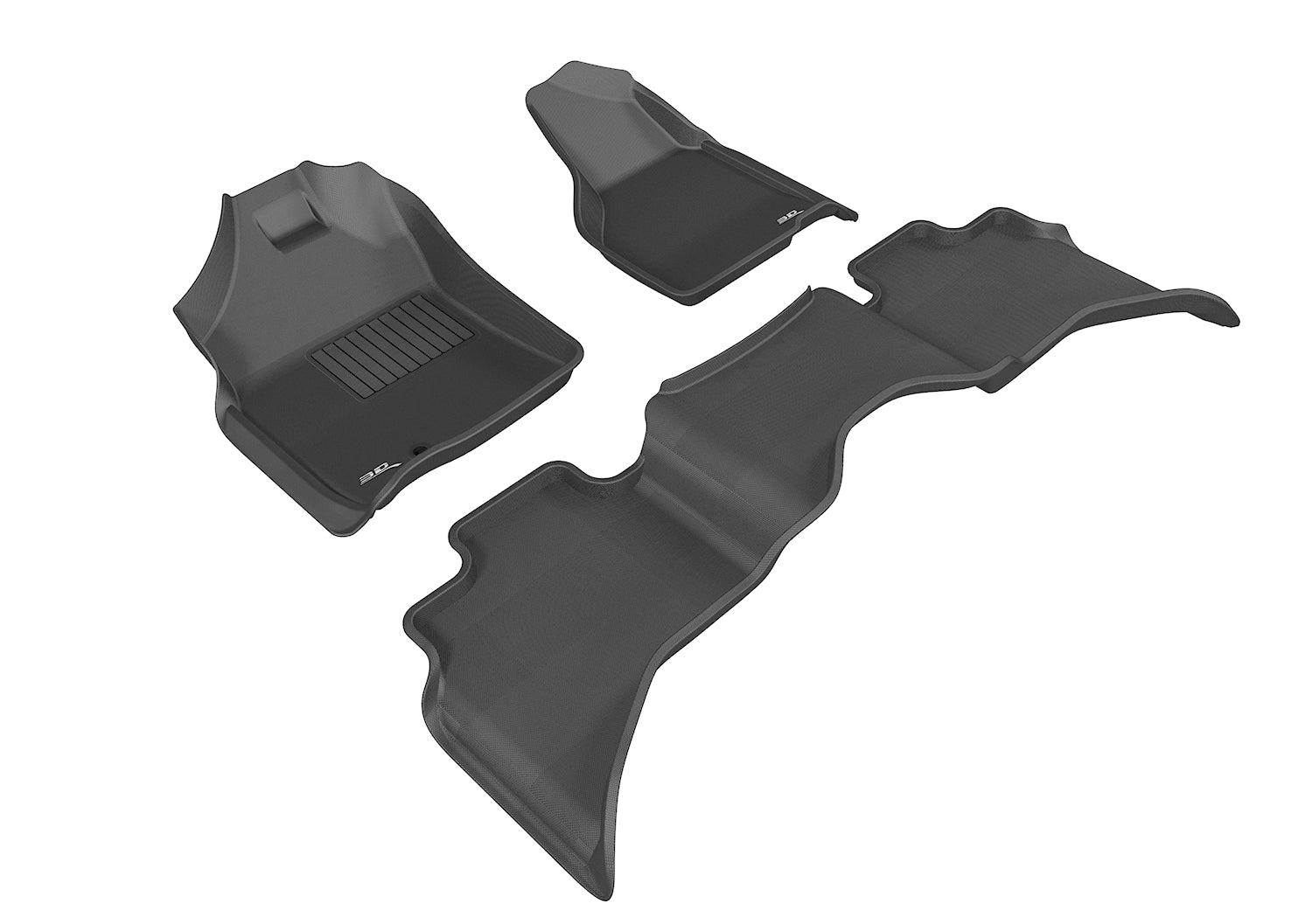 3DM L1DG01801509 Kagu Black Floor Mats | 2009-2012 Dodge RAM 1500/2500/3500