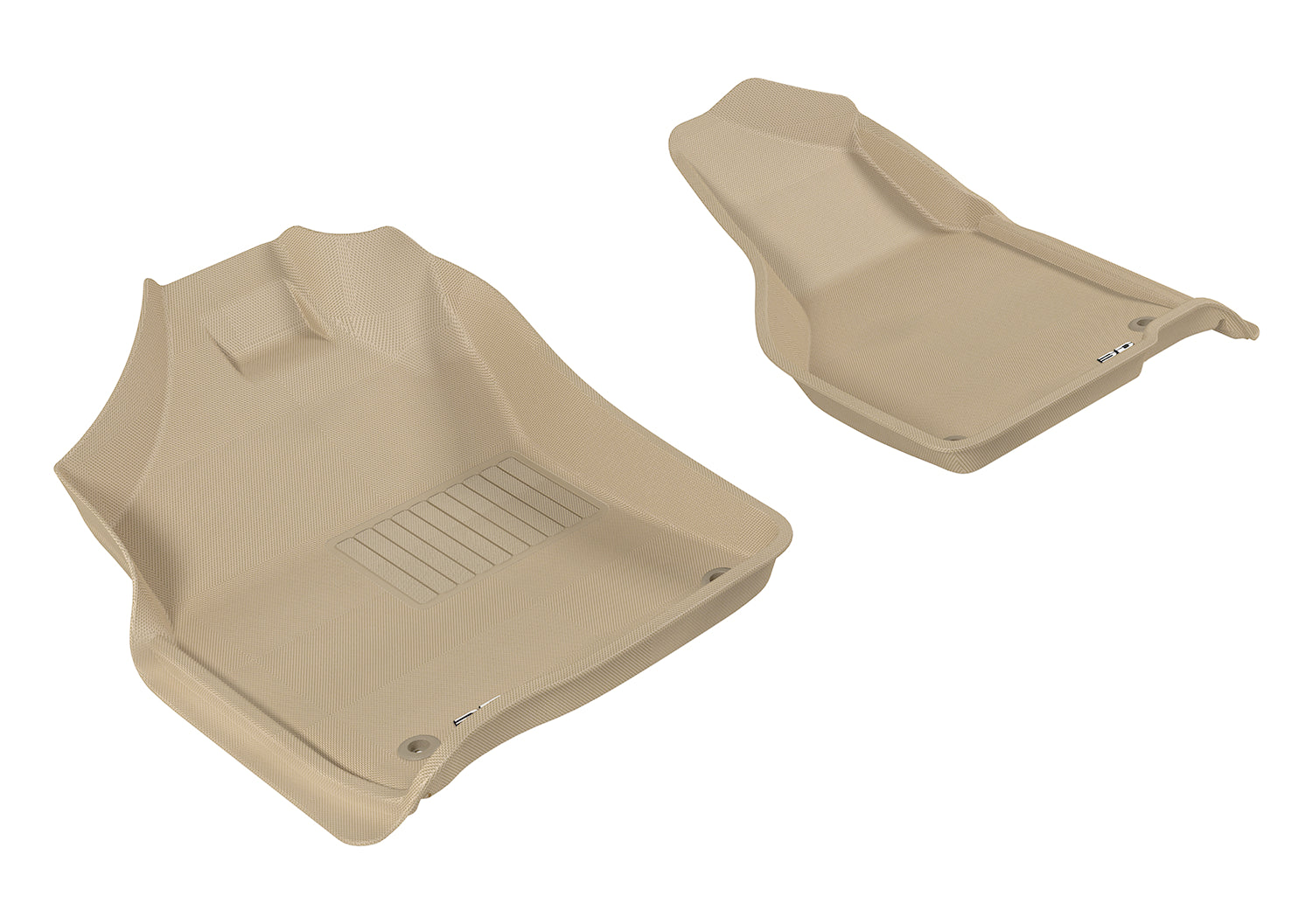 3DM L1DG02011502 Kagu Tan Front Floor Mats | 2012-2016 RAM 1500/2500/3500
