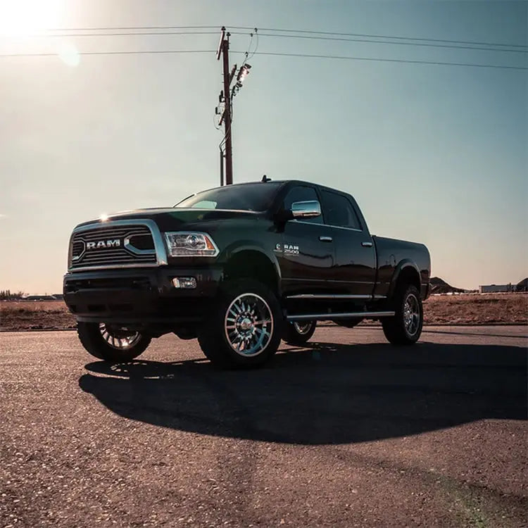 BDS 697H 4" inch 4-Link Lift Kit with NX2 Shocks & 3" inch Block Kit | 2013-2018 RAM 3500 6.7L Cummins 4WD