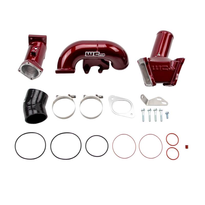Wehrli 100164 3 inch High Flow Y-Bridge Kit | 2007.5-2010 GM Silverado/Sierra 2500HD/3500HD 6.6L Duramax LMM
