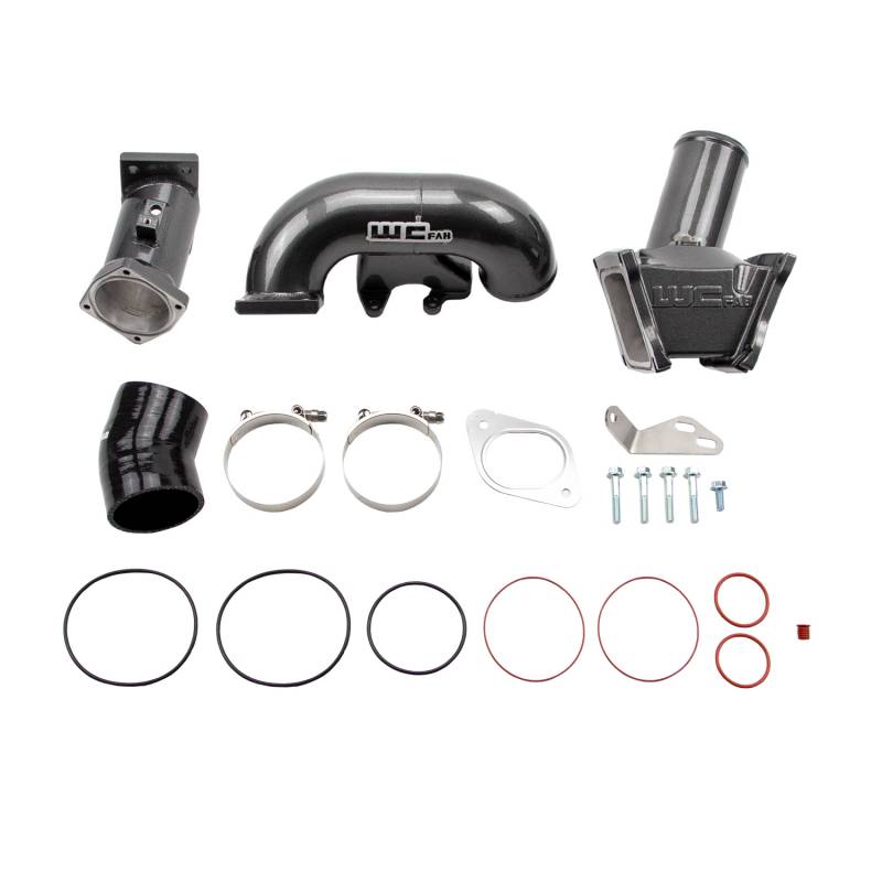 Wehrli 100164 3 inch High Flow Y-Bridge Kit | 2007.5-2010 GM Silverado/Sierra 2500HD/3500HD 6.6L Duramax LMM