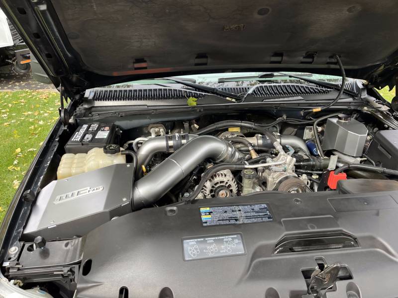 Wehrli 100300 4 inch Stage 2 Cold Air Intake Kit with Air Box and Intake Horn | 2001-2004 GM Silverado/Sierra 2500HD/3500HD 6.6L Duramax LB7