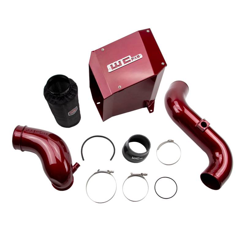 Wehrli 100302 4 inch Cold Air Intake Kit with Air Box and Intake Horn | 2006-2007 GM Silverado/Sierra 2500HD/3500HD 6.6L Duramax LBZ
