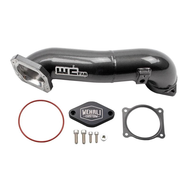 Wehrli 100328 Passenger Side Upper Crossover Intercooler Pipe Kit | 2011-2016 GM Silverado/Sierra 2500HD/3500HD 6.6L Duramax LML