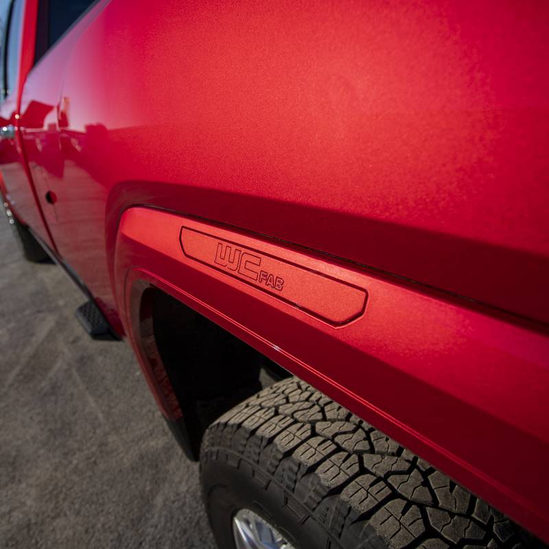Wehrli 100390 Marker Light Delete Kit, Billet, with Logo, Raw | 2020-2025 Sierra 2500HD/3500HD