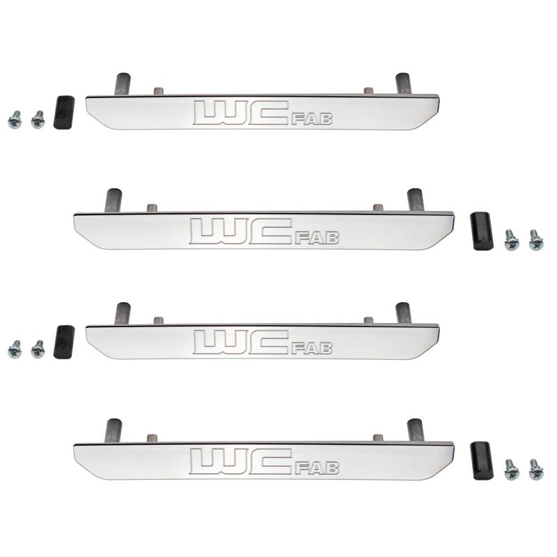 Wehrli 100390 Marker Light Delete Kit, Billet, with Logo, Raw | 2020-2025 Sierra 2500HD/3500HD