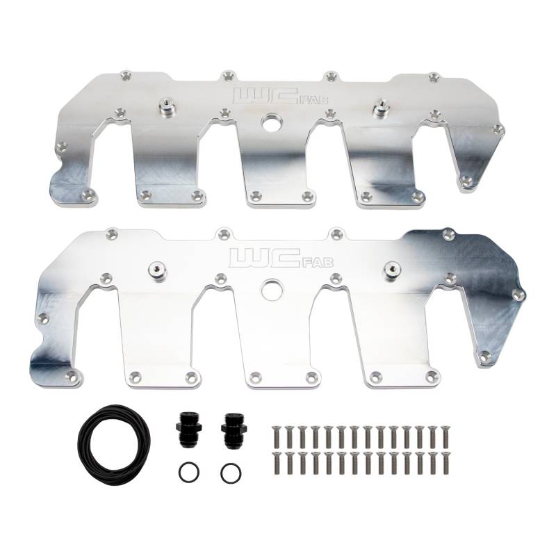 Wehrli 100416 Billet Upper Valve Cover Set | 2011-2016 GM Silverado/Sierra 2500HD/3500HD 6.6L Duramax LML