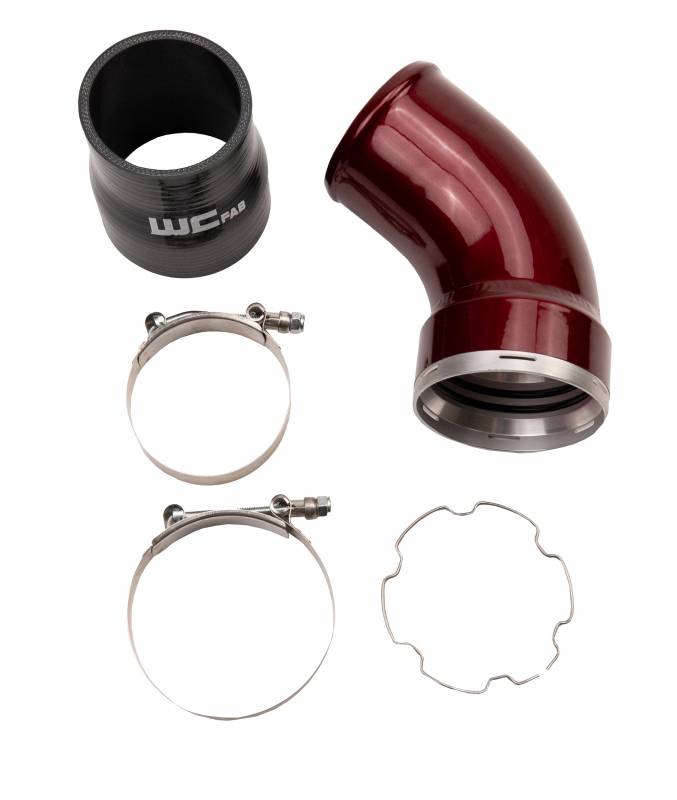 Wehrli 100466 Passenger Side Intercooler Outlet Elbow Kit | 2006-2010 GM Silverado/Sierra 2500HD/3500HD 6.6L Duramax