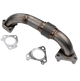 Wehrli 100648 2 inch Stainless Passenger Up Pipe with Gaskets (Twin Turbo Only) | 2001-2004 GM Silverado/Sierra 2500HD/3500HD 6.6L Duramax LB7