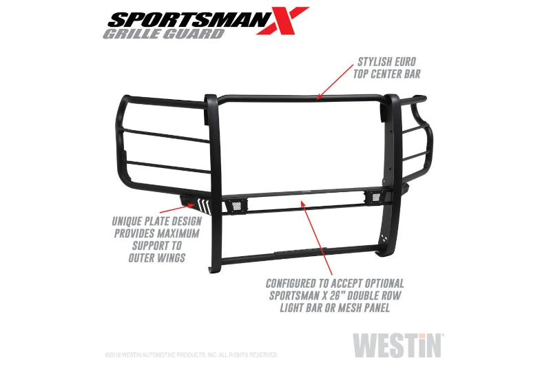 Westin 40-33995 Sportsman X Grille Guard | 2020-2023 Silverado 2500HD/3500HD