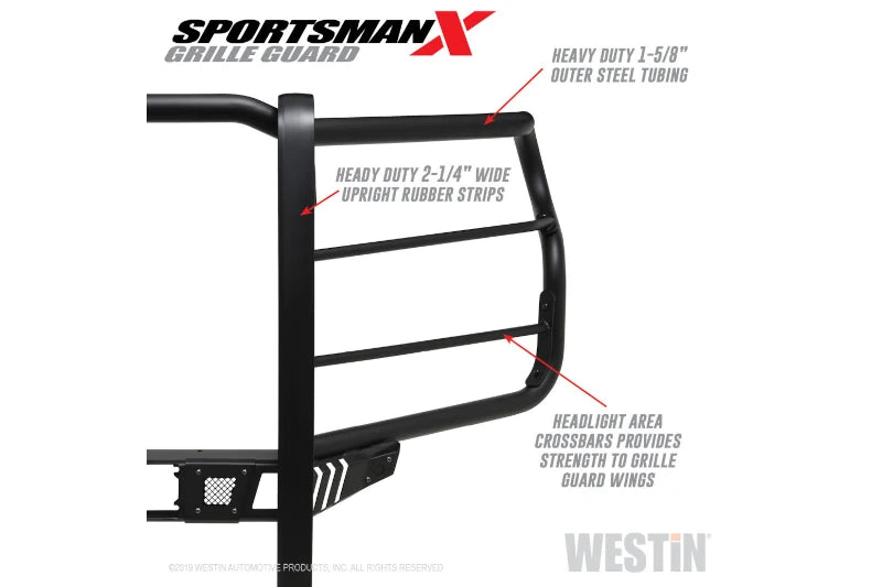Westin 40-33995 Sportsman X Grille Guard | 2020-2023 Silverado 2500HD/3500HD