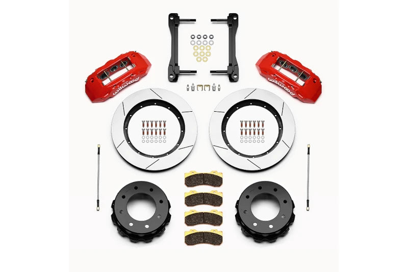 Wilwood Truck Rear Brake Kit (Red Calipers) | 2011-2019 2500HD/3500HD