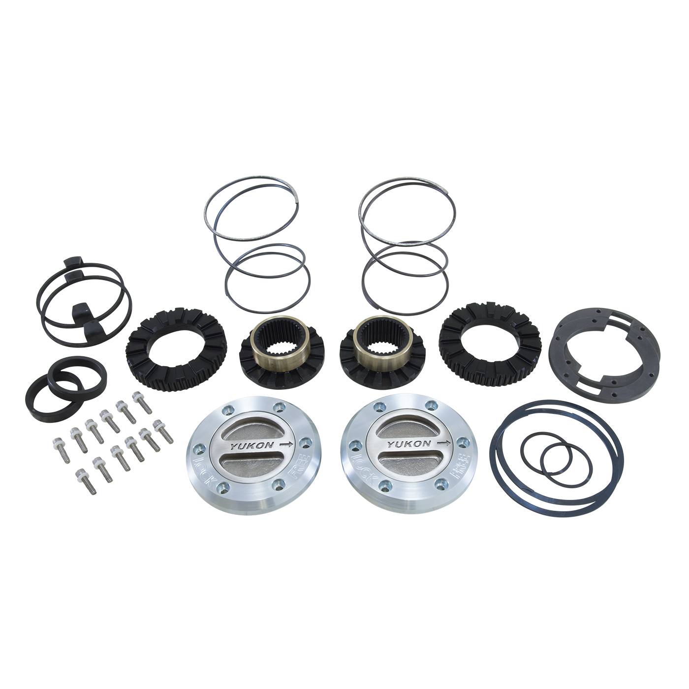 Yukon YHC70004 Hardcore Locking Hubs for Dana 60 Front Axles 30 Spline | 1999-2004 Ford F250/F350