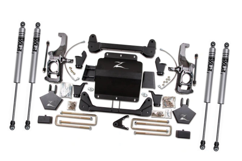 Zone Offroad C12F 5 inch Lift Kit with Fox Shocks (without Overload) | 2011-2019 GM Silverado/Sierra 2500HD/3500HD