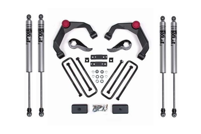 Zone Offroad C48F 3 inch Adventure Series Lift Kit with Fox Shocks (without Overload) | 2020-2024 GM Silverado/Sierra 2500HD/3500HD