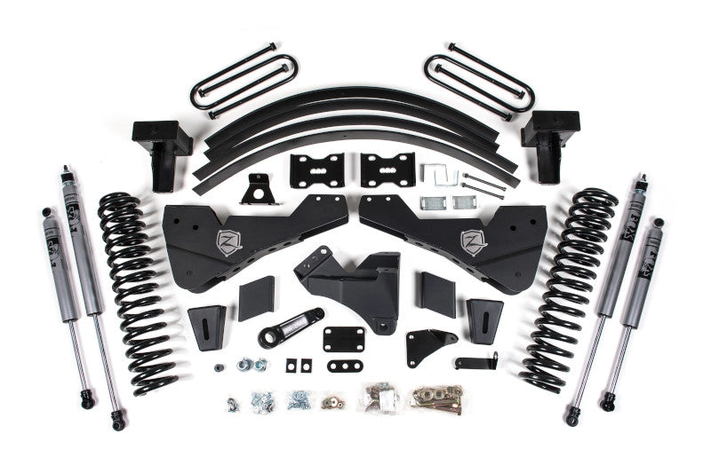 Zone Offroad F54 8 inch Lift Kit with Block Kit for 2 Main Leaf (No Shocks) | 2011-2016 Ford F250/F350 6.7L Powerstroke