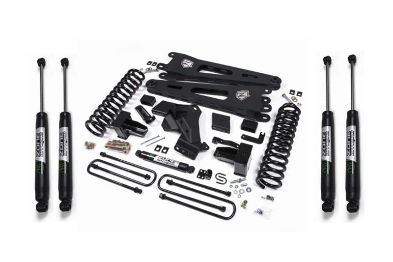 Zone Offroad F64N 7 inch Radius Arm Lift Kit with Nitro Shocks | 2020-2022 Ford F250/F350 6.7L Powerstroke 4WD