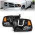 ANZO 111270 Black Projector U-Bar Headlights | 2010-2018 Dodge RAM 2500/3500 6.7L Cummins