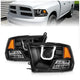 ANZO 111270 Black Projector U-Bar Headlights | 2010-2018 Dodge RAM 2500/3500 6.7L Cummins