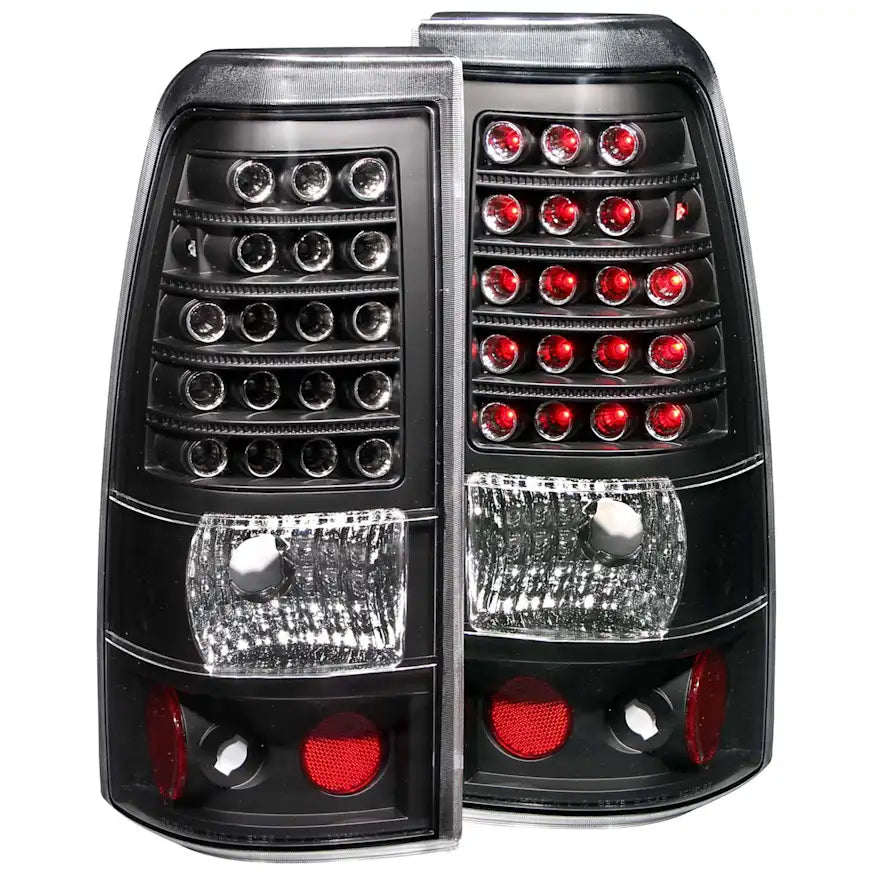 ANZO 311009 Black Classic LED Tail Lights | 2003-2007 GM Chevrolet Silverado 2500HD/3500HD