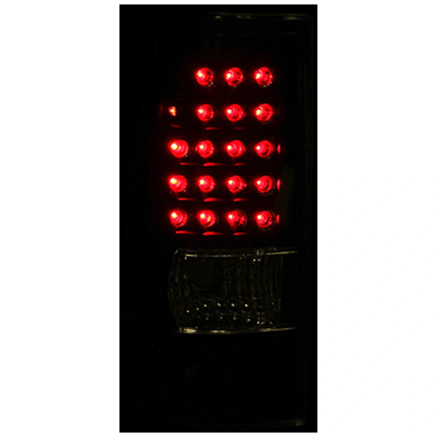 ANZO 311009 Black Classic LED Tail Lights | 2003-2007 GM Chevrolet Silverado 2500HD/3500HD