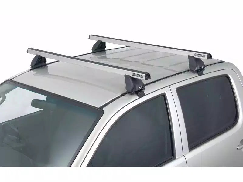 Rhino Rack JA8134 Heavy Duty 2500 Silver 2-Bar Roof Rack | 2020-2025 GM Silverado/Sierra 2500HD/3500HD 6.6L Duramax