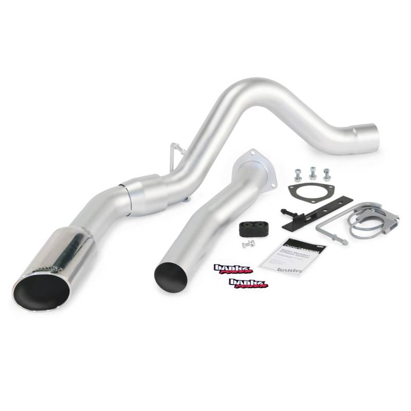 Banks 47784 4 inch DPF-Back Exhaust Kit with Chrome Tip | 2007-2010 GM Silverado/Sierra 2500HD/3500HD 6.6L Duramax