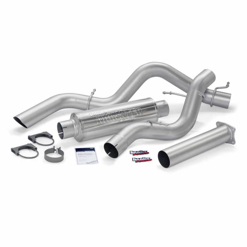 Banks 48771 Monster Sport Exhaust System | 2001-2005 GM Silverado/Sierra 2500HD/3500HD 6.6L Duramax Crew with Extended Cab Long Bed