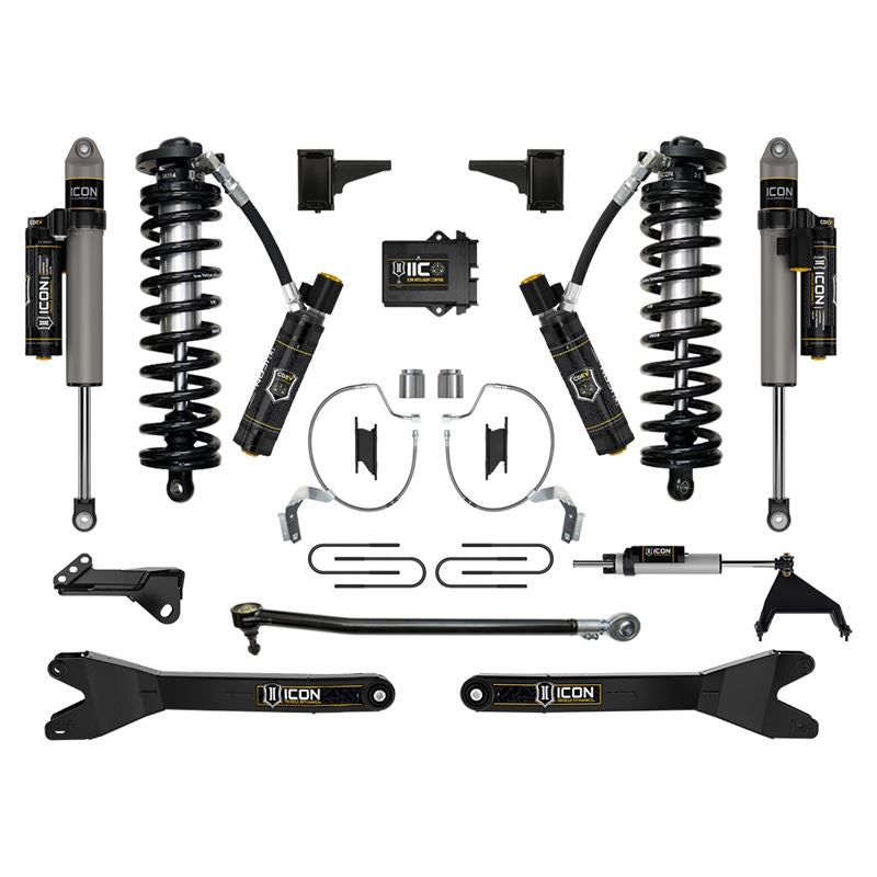 ICON K63218R 4-5.5" Lift Stage 8 Coilover Conversion System Kit w/ Radius Arms | 2023-2025 Ford F250/F350 Super Duty