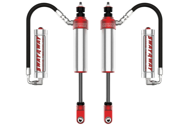 aFe 301-5600-14 Sway-A-Way 2.5 Front Shock Kit with Remote Reservoirs 0-1.5 inch Lift | 2017-2023 Ford F250/F350 Powerstroke 4WD