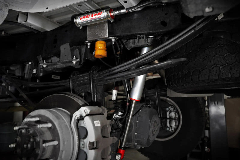 aFe 302-0056-12 Sway-A-Way 2.5 Rear Shock Kit with Remote Reservoirs 4-6 inch Lift | 2017-2023 Ford F250/F350 Powerstroke 4WD