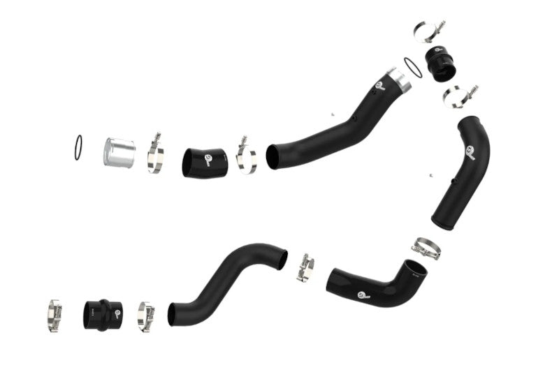 aFe 46-20444-B BladeRunner 3 inch Aluminum Hot & Cold Charge Pipe Kit | 2020-2023 GM Silverado/Sierra 2500HD/3500HD 6.6L Duramax L5P